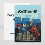 Invitation Coup de projecteur Superhero Skyblade (Devant / Derrière)