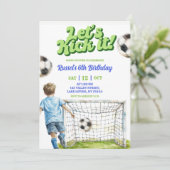 Invitation Coup d'envoi de football pour s'amuser Garçon Anni (Debout devant)