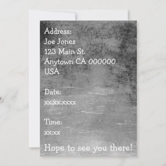 Invitation Coup d'oeil (Dos)