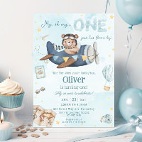 Coupe Bear Blue Plane Time Vol Un 1er anniversaire