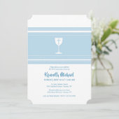 Invitation Coupe communion bleu (Debout devant)