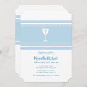 Invitation Coupe communion bleu (Devant / Derrière)