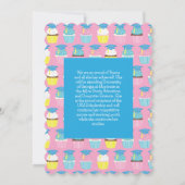 Invitation Coupe Cupcake Graduation Party (Dos)