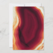 Invitation Coupe d'agate rouge dans les couleurs d'automne ma (Dos)