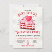 Invitation Coupe d'amour Saint Valentin's Cake Anniversaire (Devant)