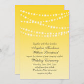 Invitation Coupe-de-beurre Jaune Lumière sur les rides (Devant / Derrière)