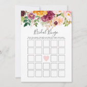 Invitation Coupe de bingo bingo d'automne (Devant)