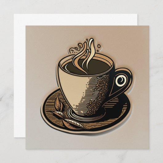 Invitation Coupe de café (Devant / Derrière)