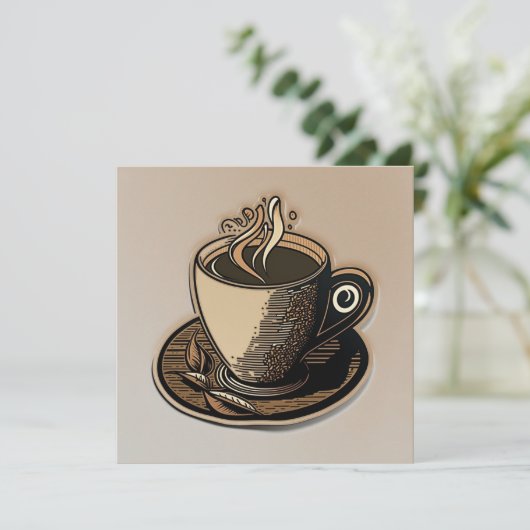 Invitation Coupe de café (Debout devant)