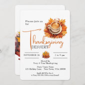 INVITATION COUPE DE CAFÉ GRÂCE AU DESSERT (Devant / Derrière)