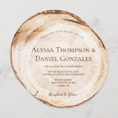 Invitation Coupe de grain de Mariage rustique sur mesure (Devant / Derrière)