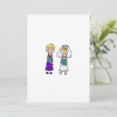 Invitation Coupe de lesbiennes (Debout devant)