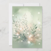 Invitation Coupe de Thé Fée Fleur sauvage Champagne Baby Girl (Dos)