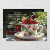 Invitation Coupe des fraises (Devant / Derrière)