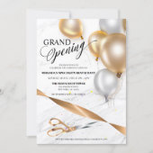 Invitation Coupe du ruban d'ouverture Grand Ballons d'argent  (Devant)