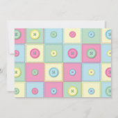 Invitation Coupe en tant que Baby shower de boutons (Dos)