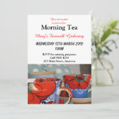 Invitation Coupe Florale de Chine Matin après-midi Personnali (Debout devant)