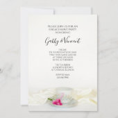 Invitation Coupe Florale de thé Roses roses Mariages (Devant)
