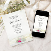 Invitation Coupe Florale de thé Roses roses Mariages