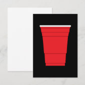 Invitation Coupe Red Party (Devant / Derrière)