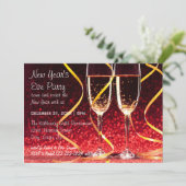 Invitation Coupes de Champagne - Fête du Nouvel An (Debout devant)