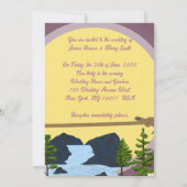 Invitation Couple acrobatique dans l'amour Paysage paisible M (Dos)