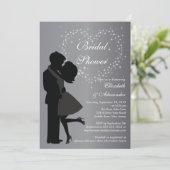 Invitation Couple adorable en Fête de l'mariée d'amour (Debout devant)
