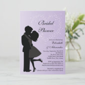 Invitation Couple adorable en Fête de l'mariée d'amour (Debout devant)