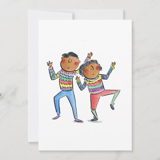 Invitation Couple dansant (Devant)