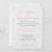 Invitation Couple de caricatures mignons et élégants (Dos)