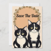 Invitation Couple de chat adorable  (Devant)