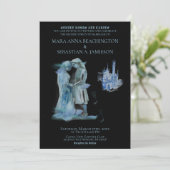 Invitation *~* Couple de château médiéval Château Amoureux Ma (Debout devant)