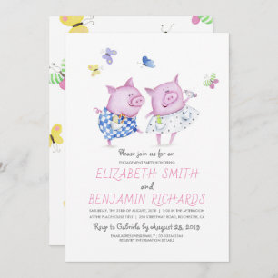 Invitation Couple de cochons doux