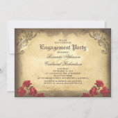 Invitation Couple de crâne Jour de la fête de fiançailles mor (Dos)