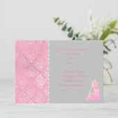 Invitation couple de danse rose rsvp (Debout devant)