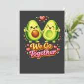 Invitation Couple de jolis avocats « Nous allons ensemble » – (Debout devant)