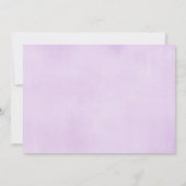 Invitation Couple de lapin de Pâques en violet baby shower (Dos)