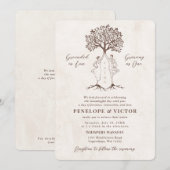 Invitation Couple de l'Union de Yoga - Arbre de la pleine con (Devant / Derrière)