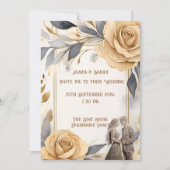 Invitation Couple de mariage personnalisé (Devant)