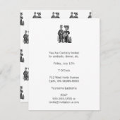 Invitation Couple de Posada Skeleton (Devant / Derrière)