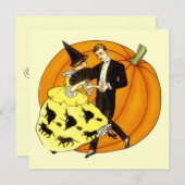 Invitation Couple d'Halloween (Devant / Derrière)