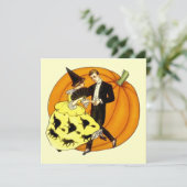 Invitation Couple d'Halloween (Debout devant)