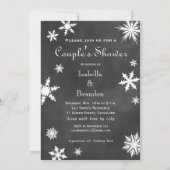 Invitation Couple d'hiver le temps de boire du champagne (Dos)