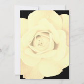 Invitation Couple Douche ivoire Noir Floral Rose Mariage (Dos)