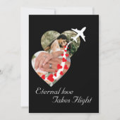 Invitation Couple Heart Photo, Romantique, Moderne, Mariage (Devant)