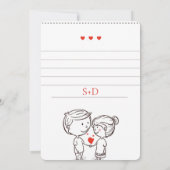 Invitation Couple In Love La Saint Valentin (Dos)