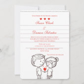 Invitation Couple In Love La Saint Valentin (Devant)