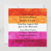 Invitation Couple lesbienne gothique punk sur le mariage de p (Dos)