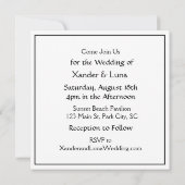 Invitation Couple lesbienne gothique punk sur le mariage de p (Dos)