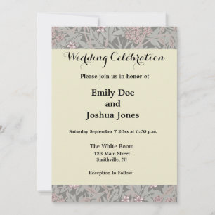 Invitation Couple Mariage Antique 1823 Homme Femme Mode